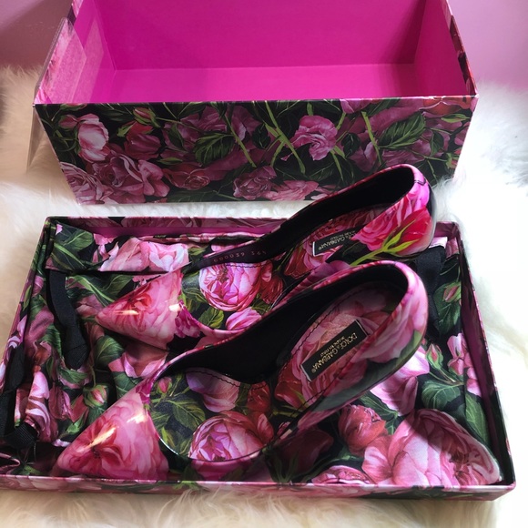 【sold】New Authentic Dolce&Gabbana Floral Pumps - Picture 5 of 8